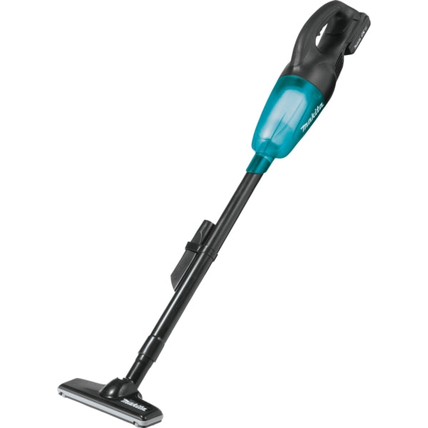 Makita XLC02R1B Cordless Vacuum Kit, 1.3 pt Vacuum, 18 V Battery, Lithium-Ion Battery, 2 Ah