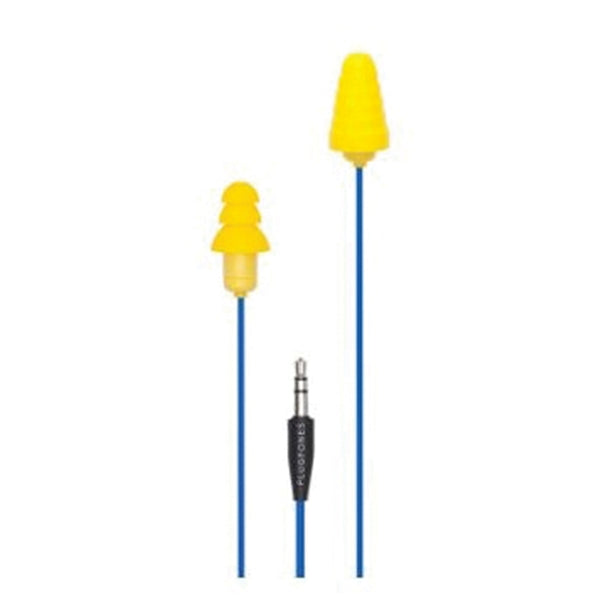 Plugfones Guardian PG-UY Earphones, 23/26 dB SPL, Blue/Yellow