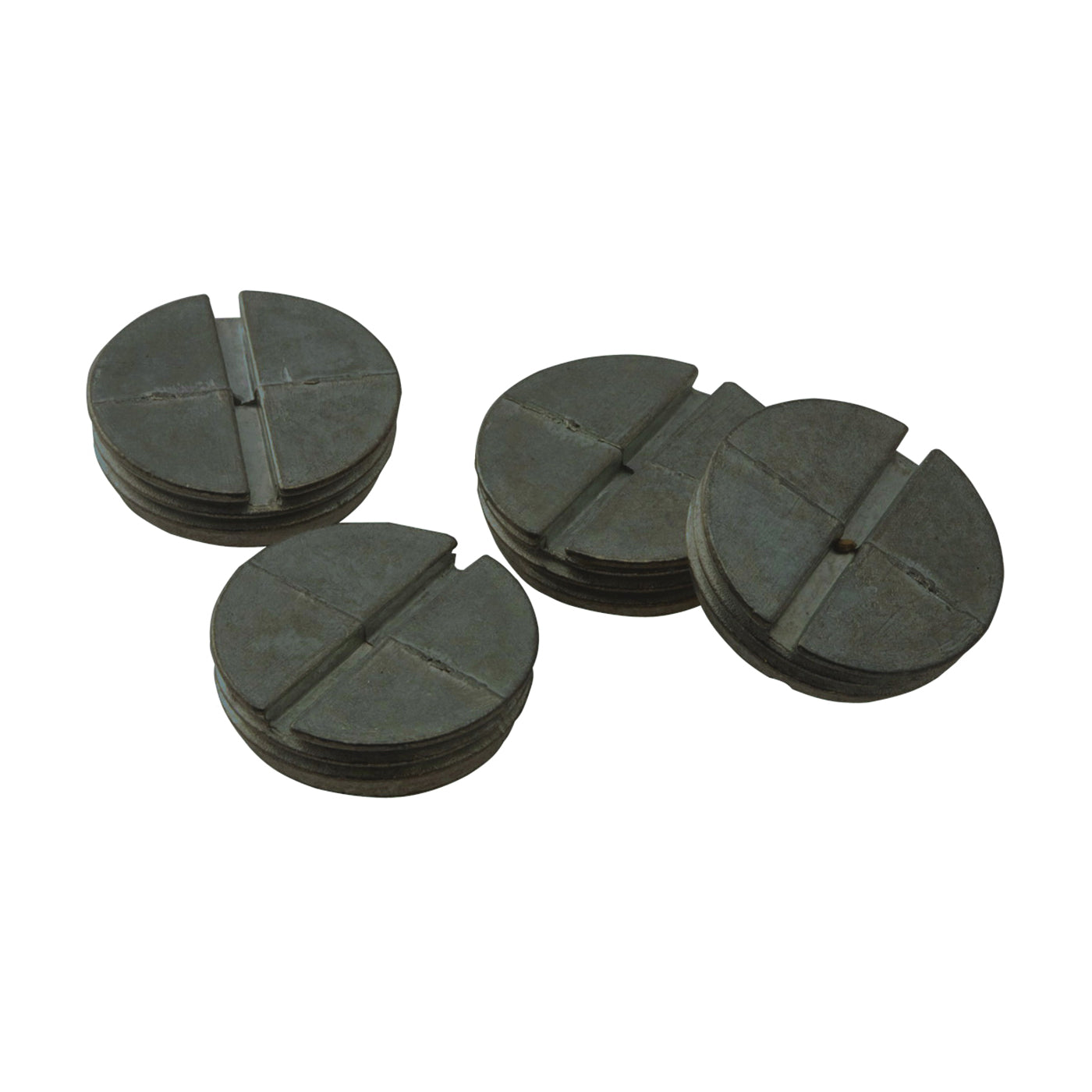 Orbit PL-75 Weatherproof Closure Plug, 13/16 in Dia, 5/16 in L, 1-1/32 in W, Zinc, Gray