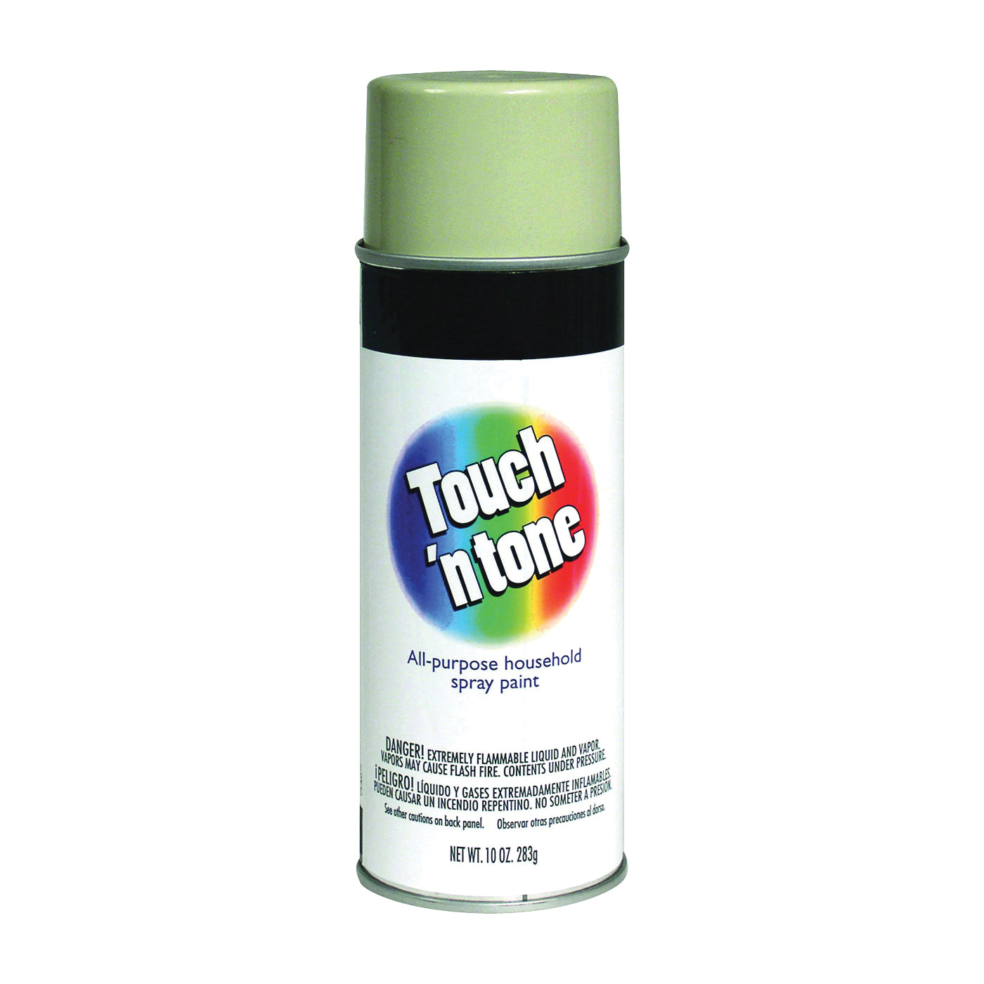 TOUCH 'N TONE 55281830 Spray Paint, Gloss, Antique White, 10 oz, Aerosol Can