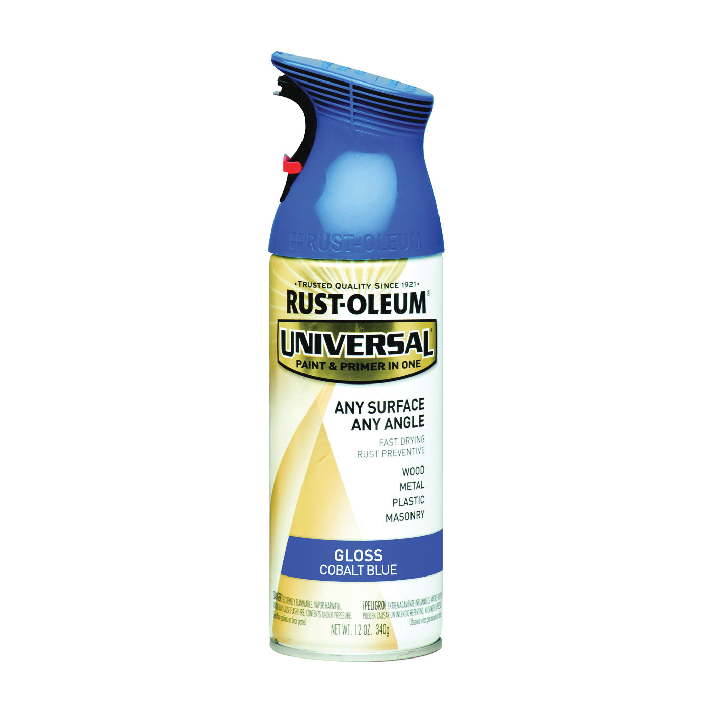 RUST-OLEUM UNIVERSAL 245212 Gloss Spray Paint, Gloss, Cobalt Blue, 12 oz, Aerosol Can
