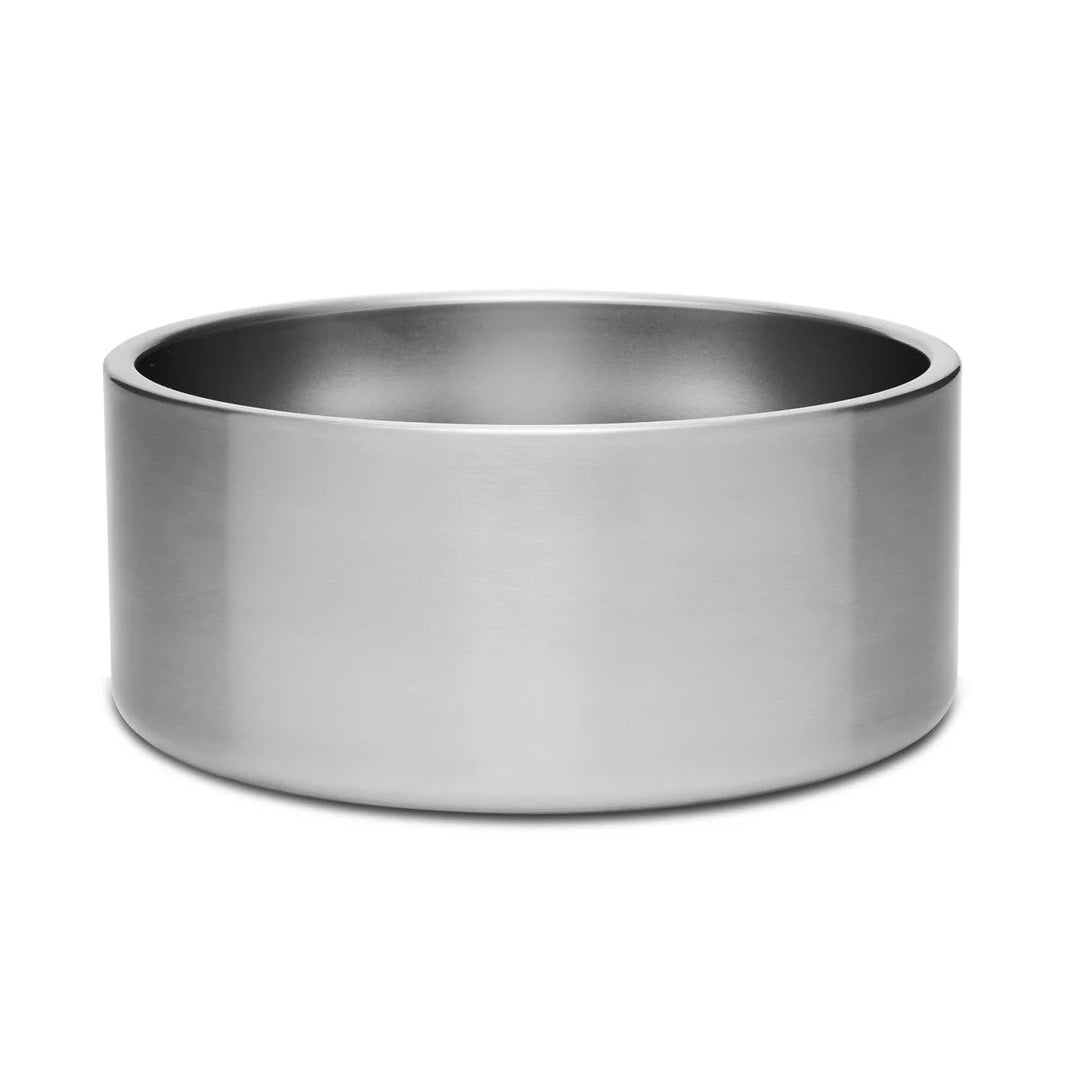 YETI Boomer 21071500000 Dog Bowl, 8 in Dia, 8 Cup Volume, Stainless Steel, Stainless Steel