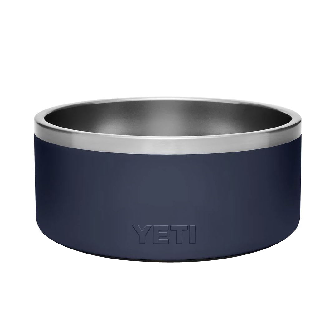 YETI Boomer 21071499998 Dog Bowl, 8 in Dia, 8 Cup Volume, Stainless Steel, Navy