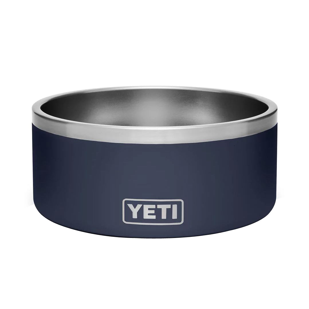 YETI Boomer 21071499998 Dog Bowl, 8 in Dia, 8 Cup Volume, Stainless Steel, Navy