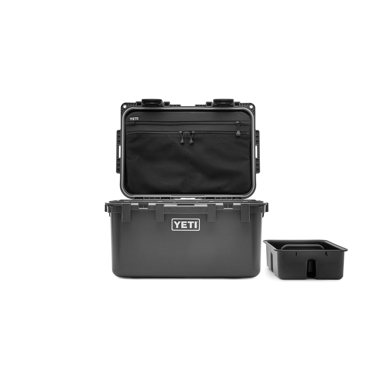 YETI LoadOut GoBox Series 26010000026 Gear Case, 30 L Capacity, Plastic, Charcoal