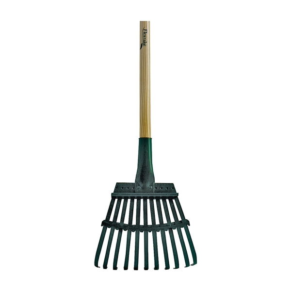 Flexrake 3W Shrub Rake, 11 -Tine, Wood Handle, 48 in L Handle