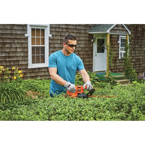 Black+Decker BEHT100 Electric Hedge Trimmer, 3 A, 120 V, 5/8 in Cutting Capacity, 16 in Blade, T-Shaped Handle