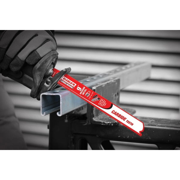 Diablo DS1210CF3 Reciprocating Saw Blade, 12 in L, 10 TPI, Carbide Cutting Edge