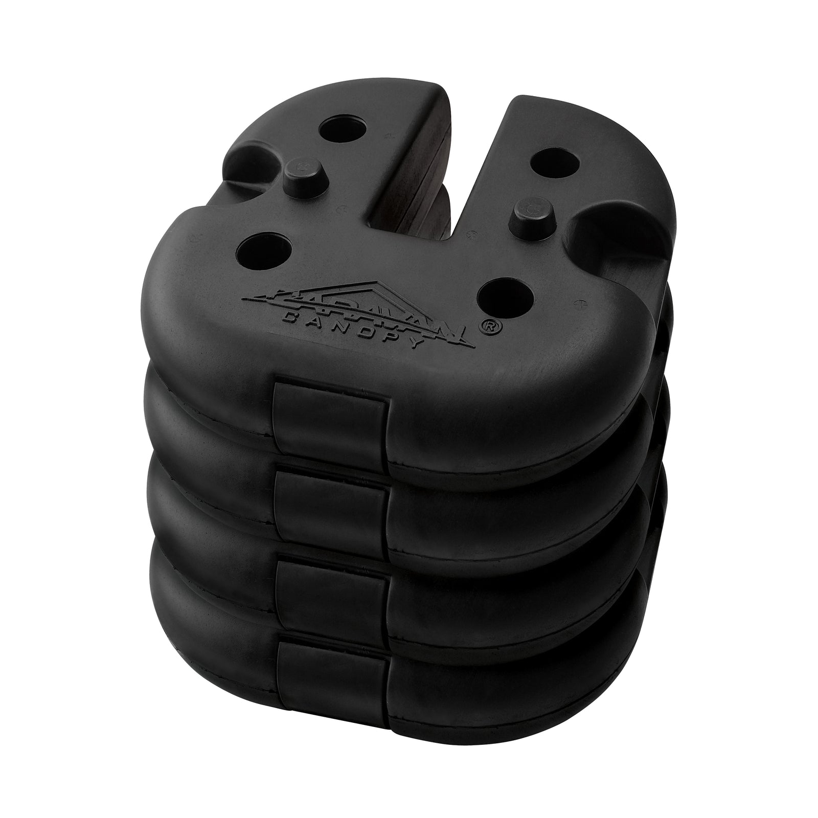 Caravan Canopy 10001200011 Weight Plates, Premium, Cement, Black, Rubber