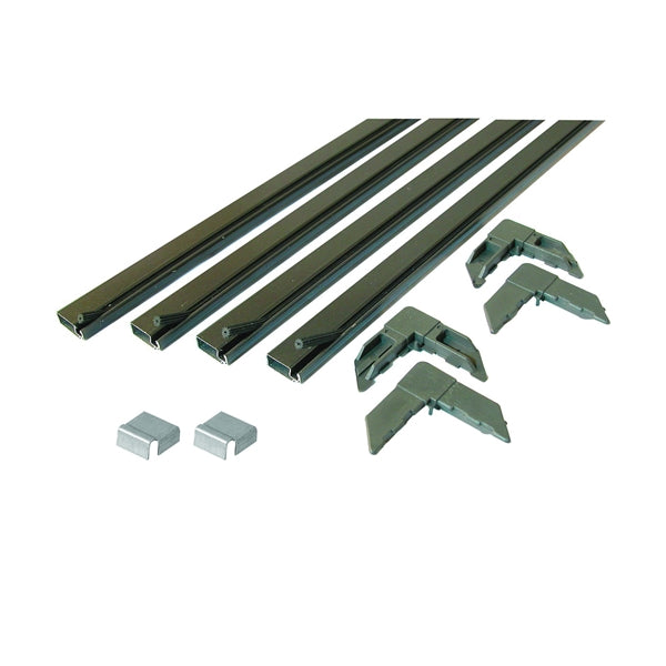 Make-2-Fit PL 7808 Screen Frame Kit, 5 ft L x 3/4 in W Dimensions, Aluminum, Bronze, 10-Piece