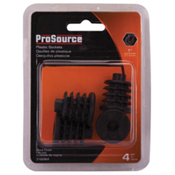 ProSource FE-S807-PS Furniture Socket, Plastic, Black