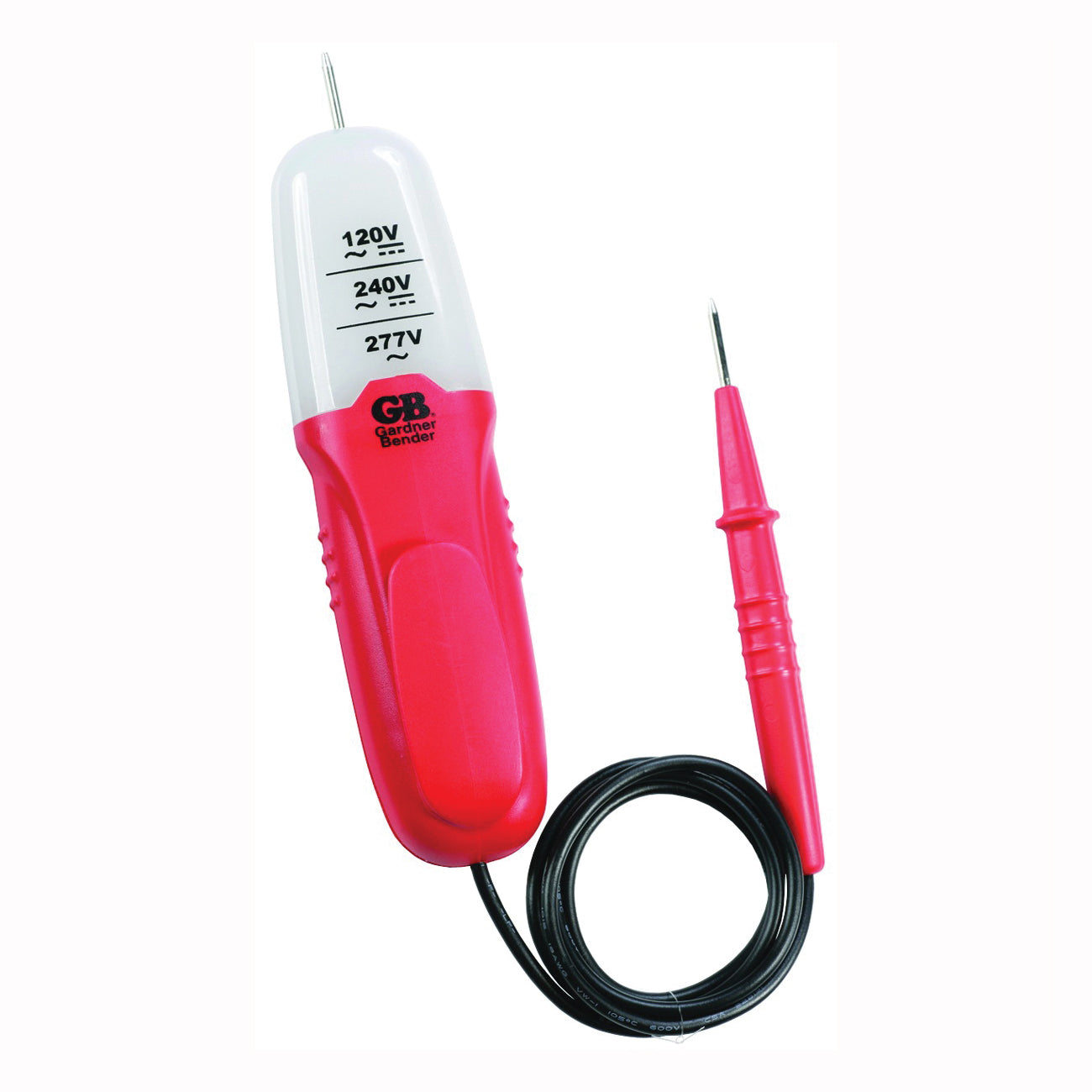 GB GET-3213 Tester, 120 to 277 V, LED Display, Functions: Voltage, Red