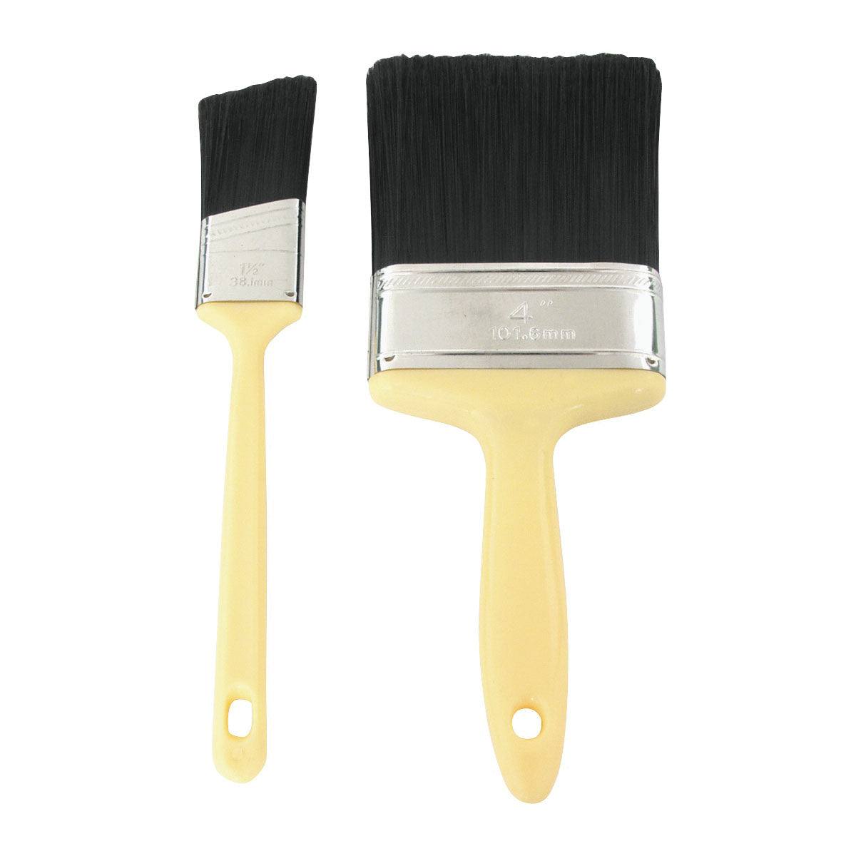 ProSource A 15400 Paint Brush Set, General-Purpose, 1-1/2, 4 in Brush, 2 -Brush