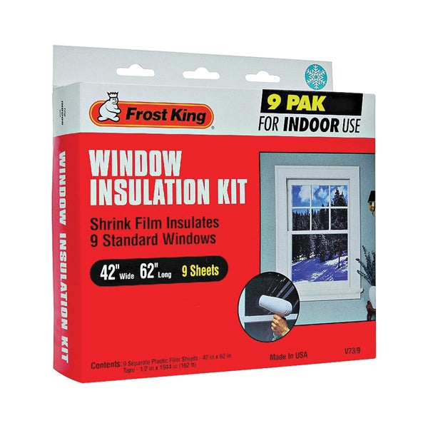 Frost King V73/9H Indoor Shrink Window Kit, 42 in W, Plastic