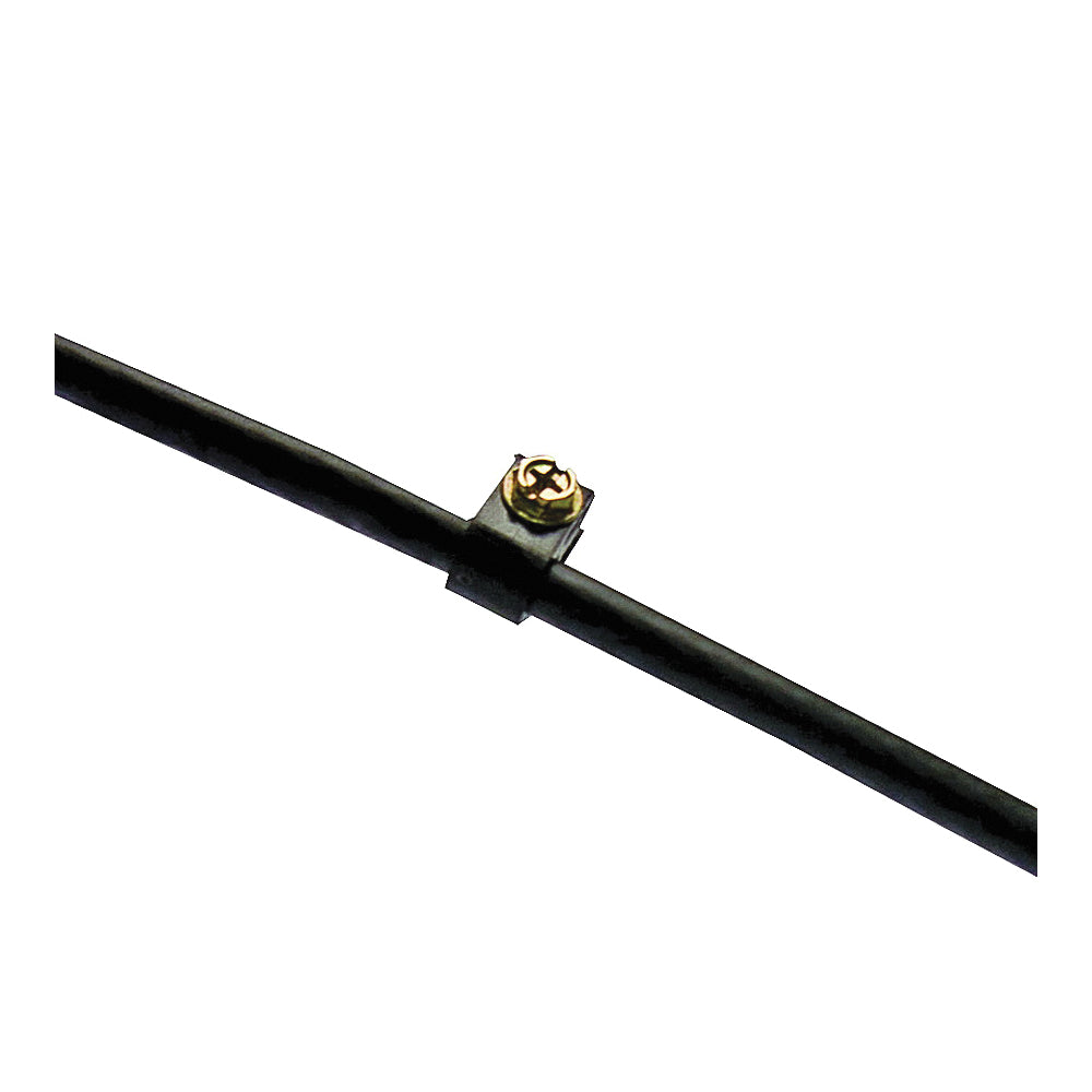 GB PEC-31525 Coaxial Cable Clamp, Polyethylene, Black