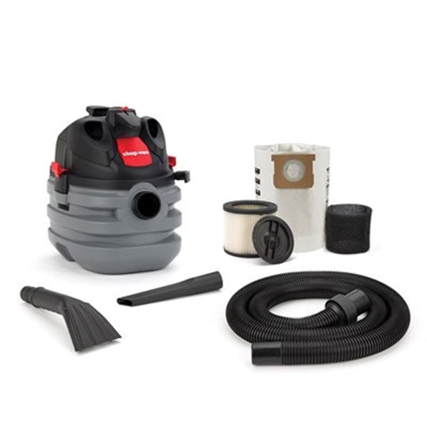 Shop-Vac 5870200 Wet and Dry Vacuum, 5 gal Vacuum, Cartridge Filter, 6 hp, 120 V