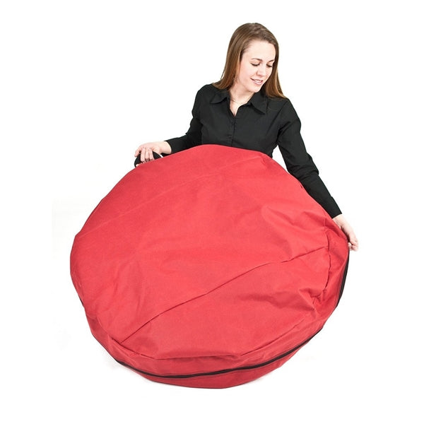Treekeeper SB-10154 Wreath Storage Cover, 30 in, 30 in Capacity, Polyester, Red