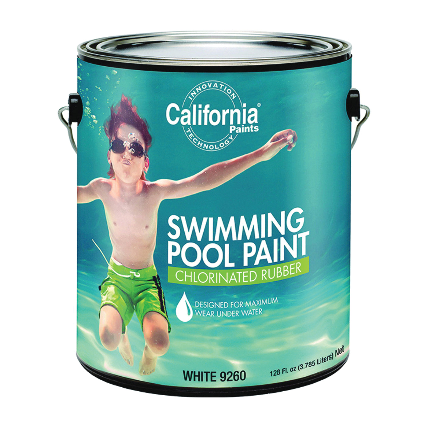 California Paints F92000-1 Pool Paint, Matte, White, 1 gal