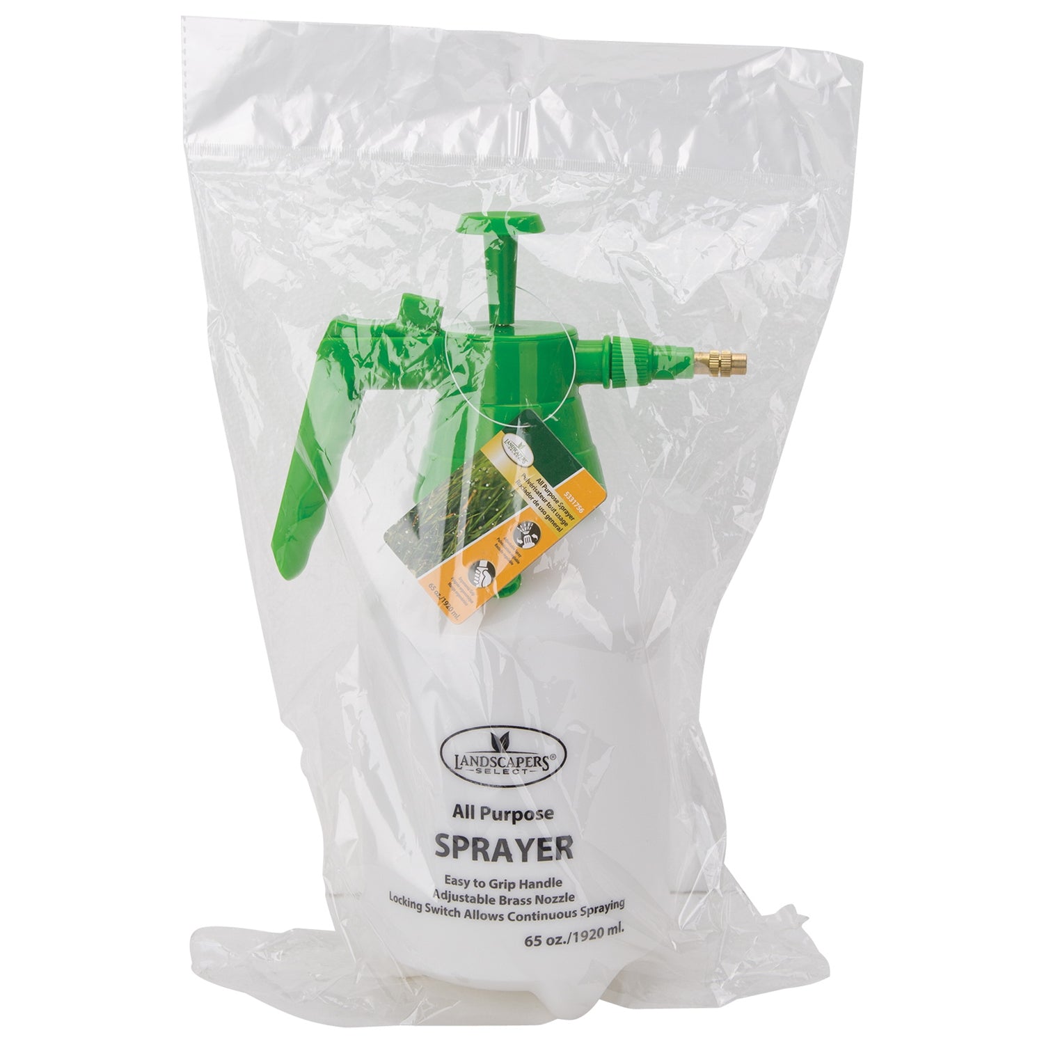 Landscapers Select Pressure Sprayer, Adjustable Nozzle, PE, White, 1.5 qt