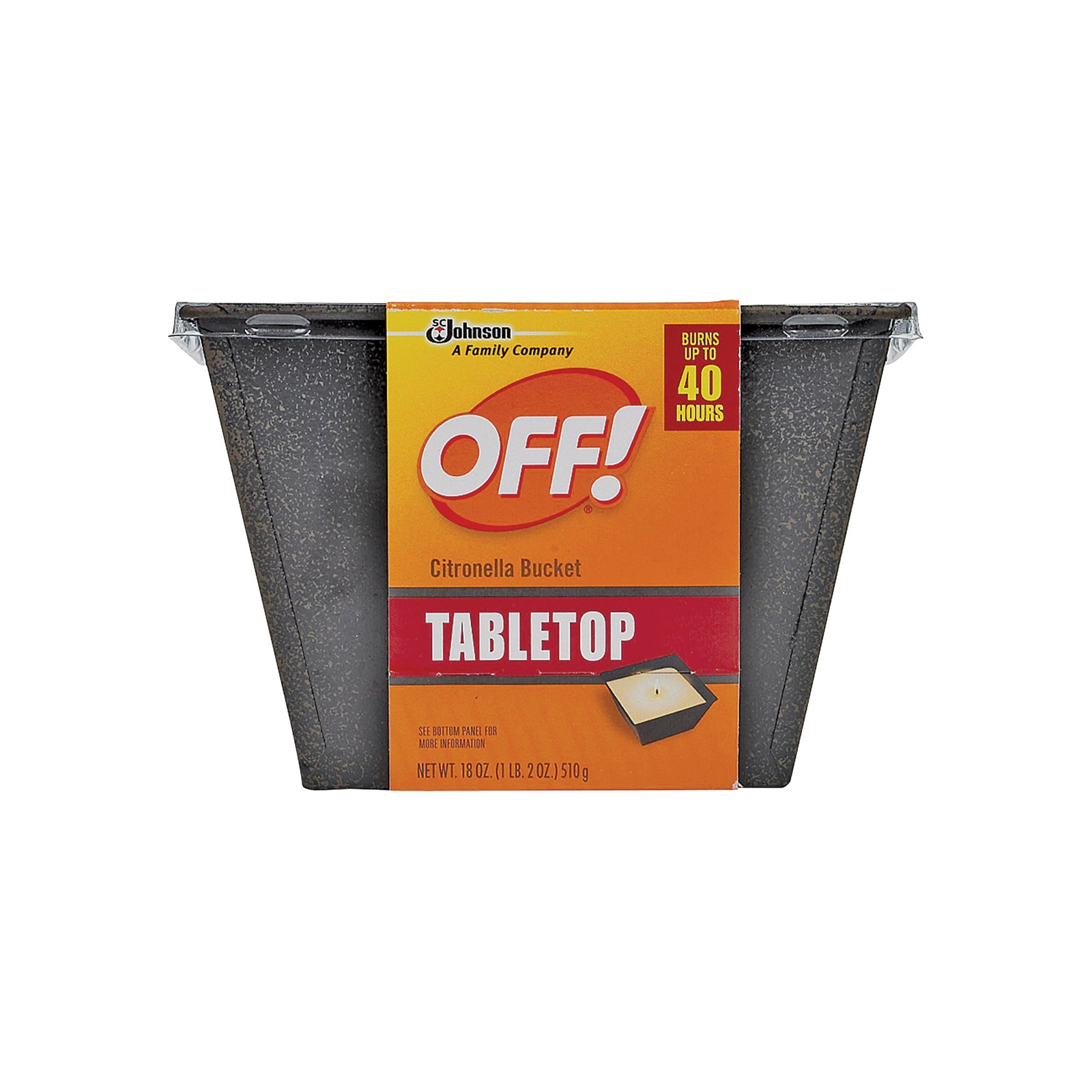 OFF! 70801 Citronella Bucket, White, Pleasant, 18 oz Bucket