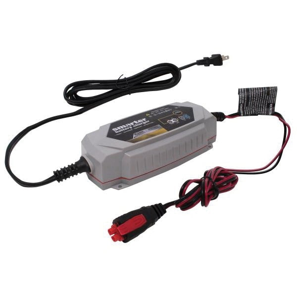 SMARTECH IC-2000 Automotive Battery Charger, 2 A Charge, AGM, LIB, EFB, GEL, MF, WET Battery, CANbus Plug, Black