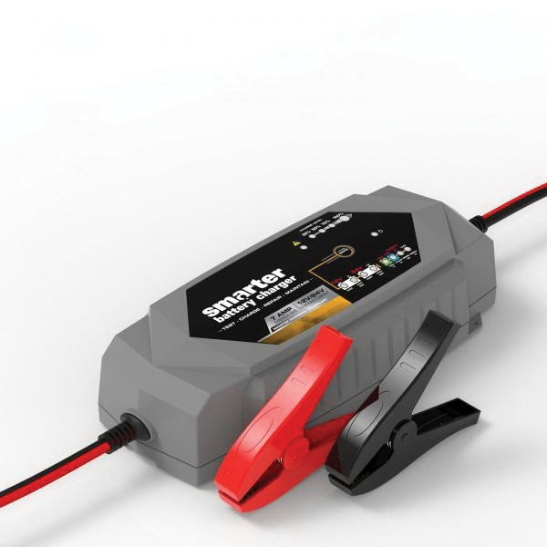 SMARTECH IC-7000 Automotive Battery Charger, 7 A Charge, AGM, LIB, EFB, GEL, MF, WET Battery, CANbus Plug, Black