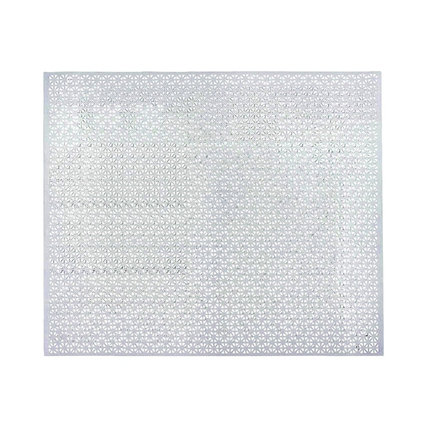 M-D 57208 Decorative Metal Sheet, 36 in W, 36 in L, Union Jack Tread, Aluminum, Mill