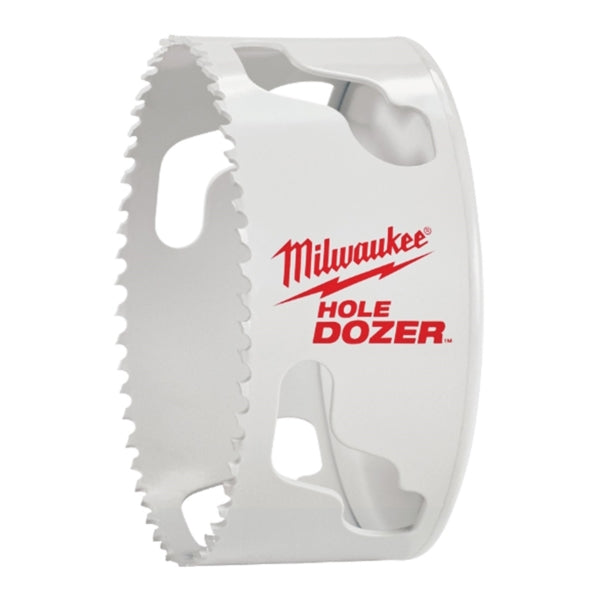 Milwaukee Hole Dozer 49-56-0223 Hole Saw, 4-1/4 in Dia, 1-5/8 in D Cutting, 5/8-18 Arbor, 6 TPI