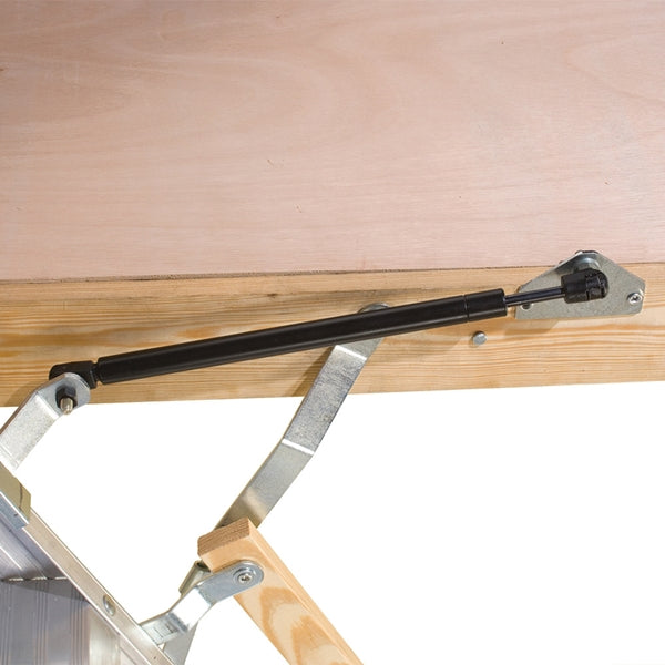 Louisville Elite Series FTAA2510 Fire-Treated Attic Ladder, 7 ft 8 in to 10 ft 3 in H Ceiling, 11-Step, 375 lb