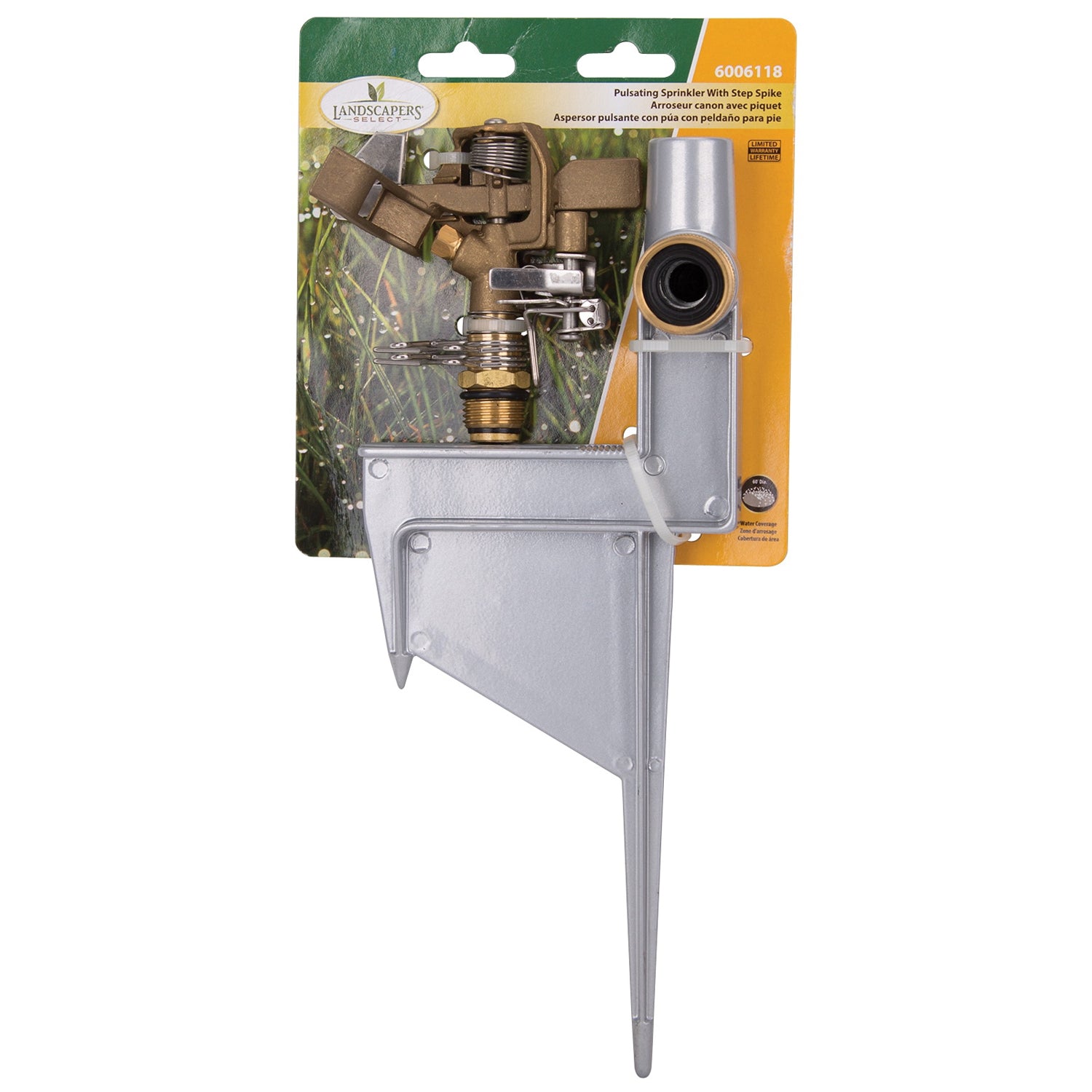 Landscapers Select DY606-719 Sprinkler, Female, Round, Brass