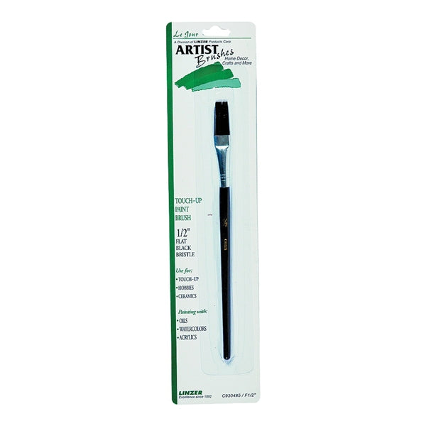 Linzer C9304#5 Artist Paint Brush, #5 Brush, 1/2 in L Trim, Wood Handle