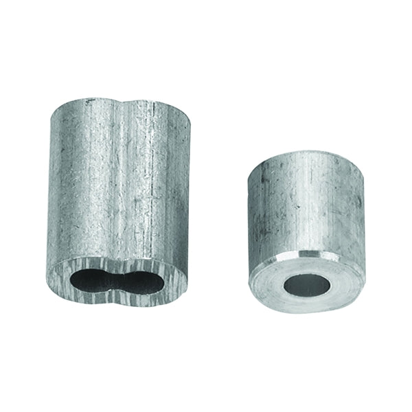 Campbell B7675424 Cable Ferrule and Stop Set, 1/8 in Dia Cable, Aluminum