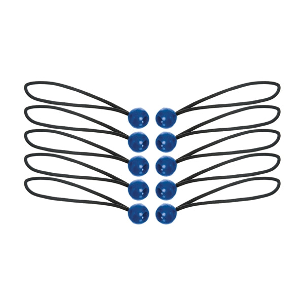 KEEPER 06344 Bungee Cord, 5/32 in Dia, 12 in L, Rubber, Toggle Ball End