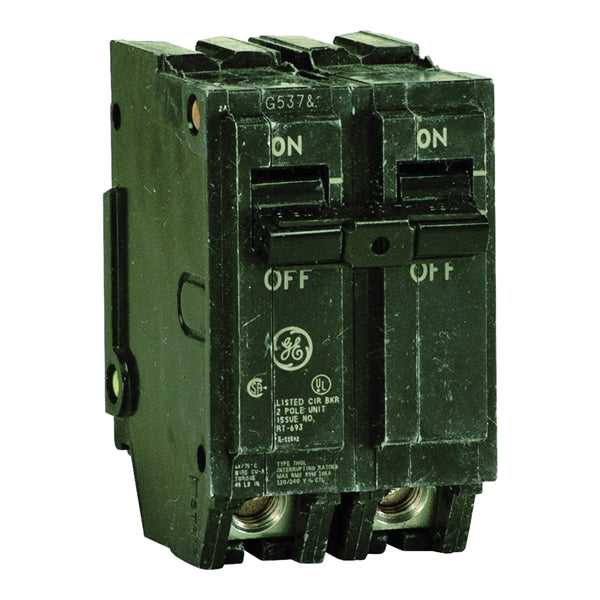GE Industrial Solutions THQL2150 Feeder Circuit Breaker, Type THQL, 50 A, 2 -Pole, 120/240 V, Plug Mounting