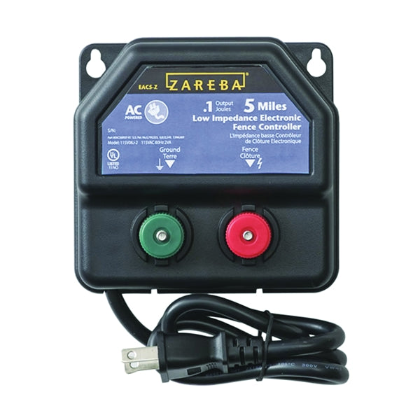 Zareba EA5M-Z Electric Fence Charger, 0.1 J Output Energy, 110/120 V