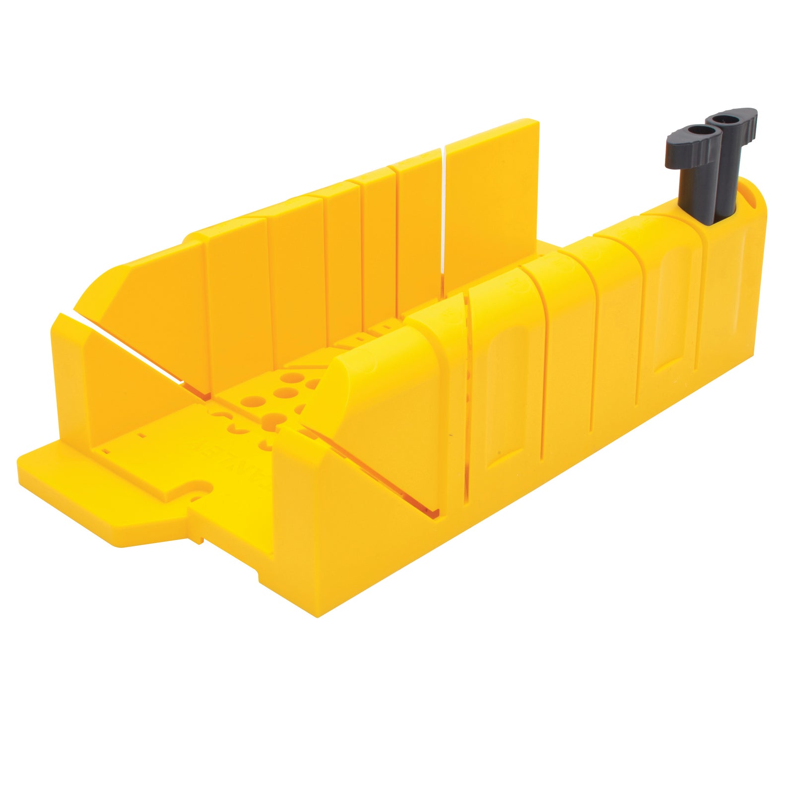 STANLEY 20-112 Clamping Mitre Box, 45/90 deg, 45 deg Face Angle, 22.5 deg Octagonal Cutting Slot, Polypropylene
