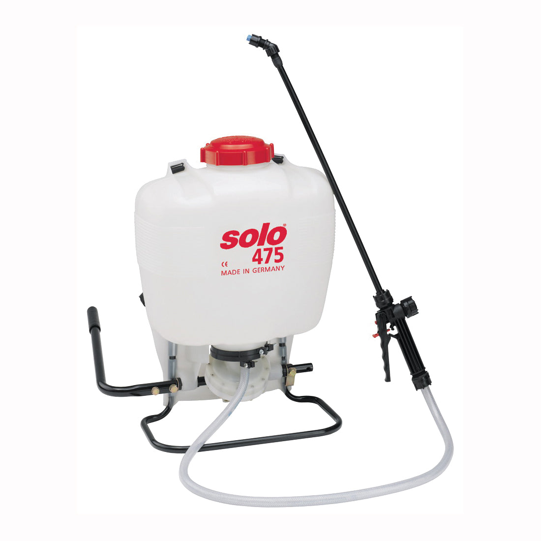 SOLO 475-B Backpack Sprayer, 4 gal Tank, HDPE Tank, 25 ft Horizontal, 20 ft Vertical Spray Range, 4 ft L Hose