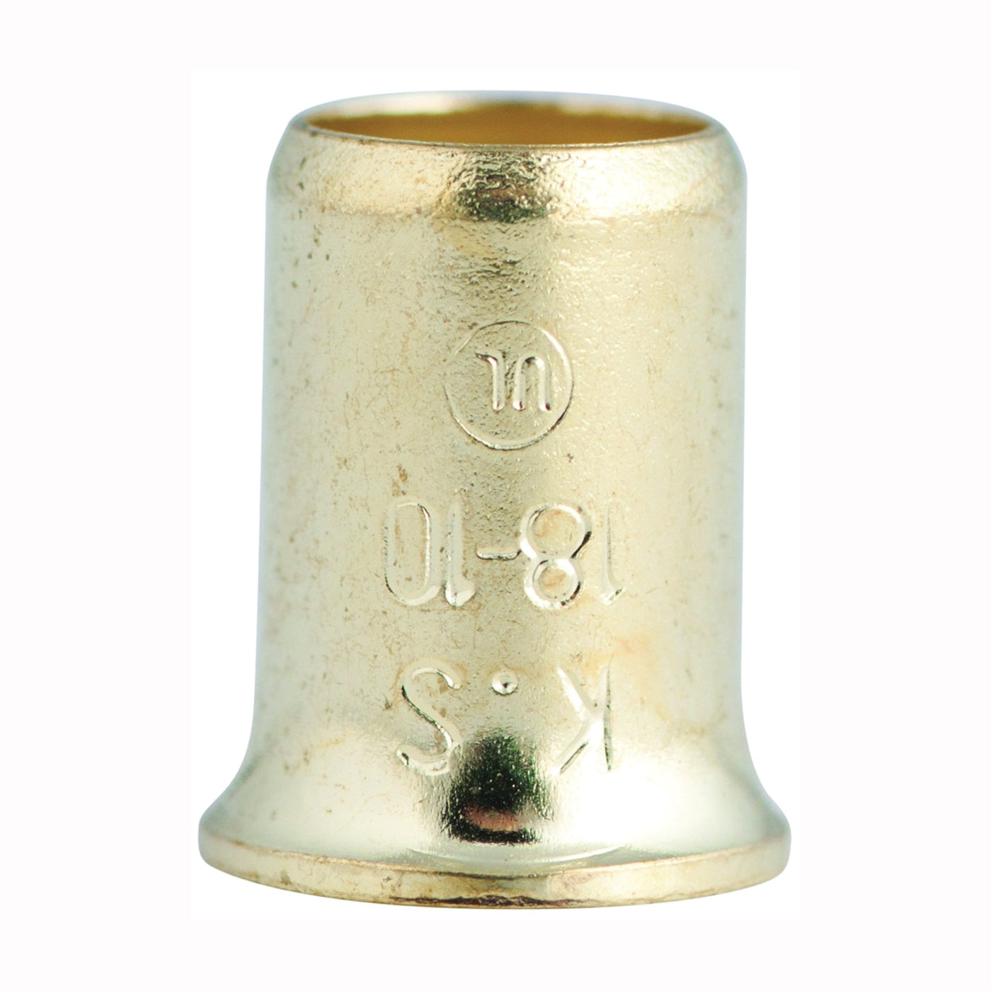 GB 10-410C Crimp Connector, 10 to 18 AWG Wire, Steel Contact, Silver