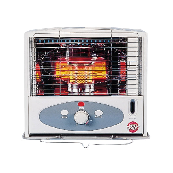 Kero World KW-11F Radiant Heater, 1 gal Fuel Tank, Kerosene, 100,000 Btu, 350 sq-ft Heating Area, Gray