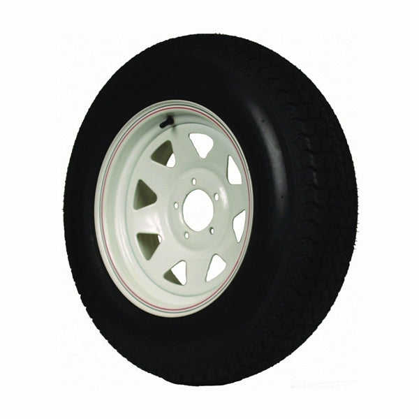 MARTIN Wheel DM175D3C-5CT/C-I Trailer Tire, 1360 lb Withstand, 4-1/2 in Dia Bolt Circle