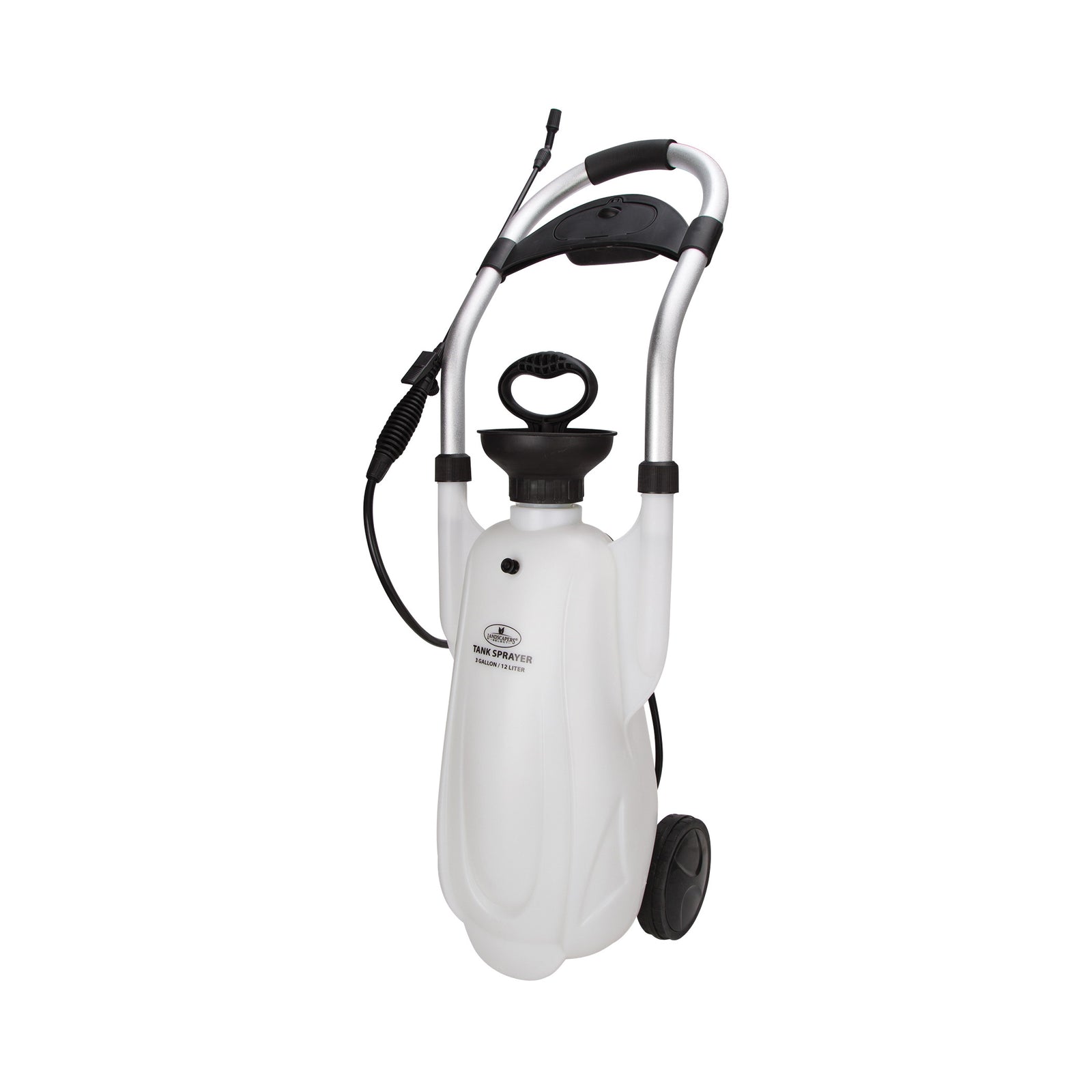 Landscapers Select SX-CS12L Compression Sprayer, 3 gal Tank, Polyethylene Tank, 100 in L Hose, White
