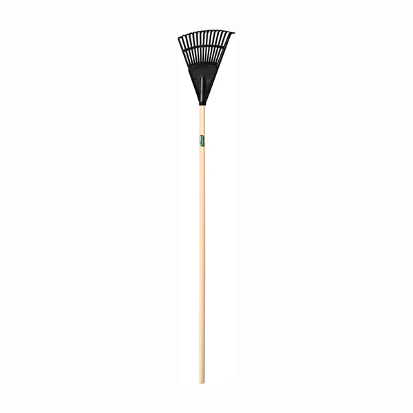 UnionTools 64197 Shrub Rake, 48-3/8 in OAL, 15 -Tine, Polypropylene Tine, Hardwood Handle, 43 in L Handle