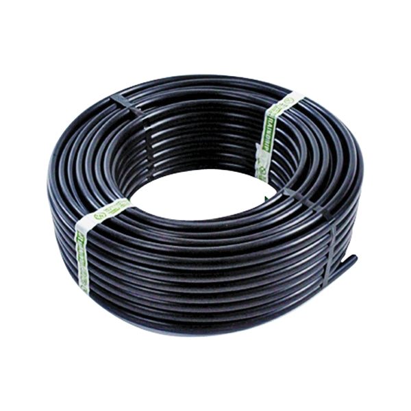 Raindrip 052010P Drip Watering Hose, 0.62 in ID, 100 ft L, Polyethylene, Black