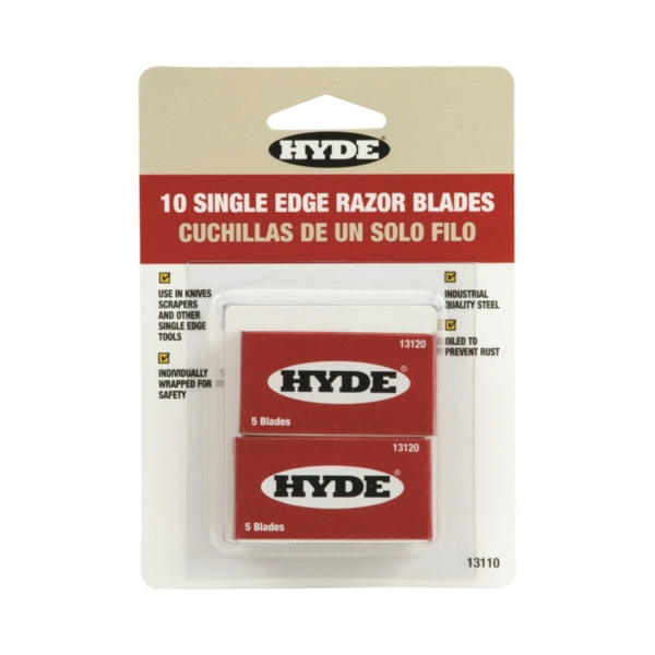 HYDE 13110 Razor Blade, Single-Edge Blade, Steel Blade