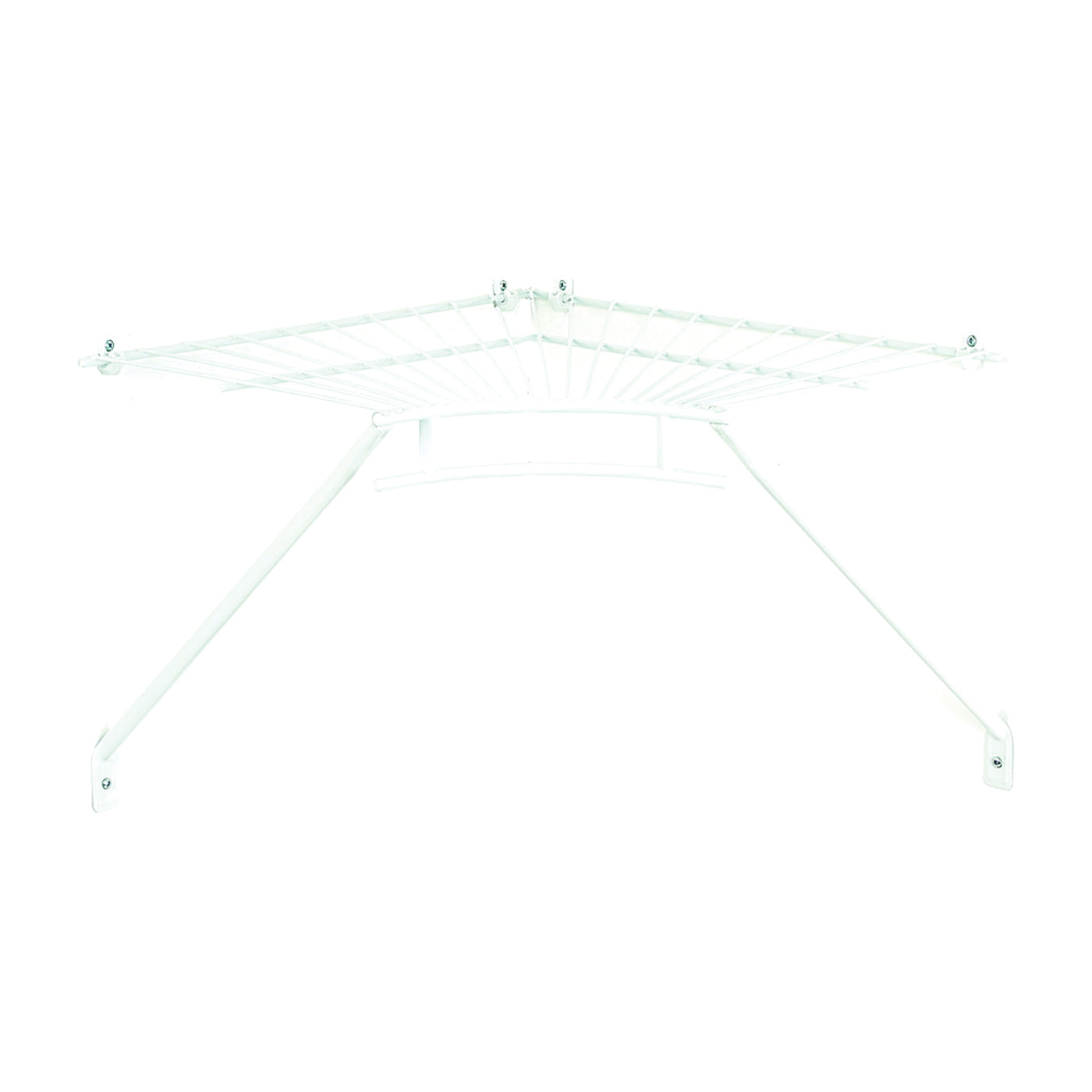 ClosetMaid 21066 Shelf and Rod Corner Kit, 19 in L, 19 in W, Steel, White