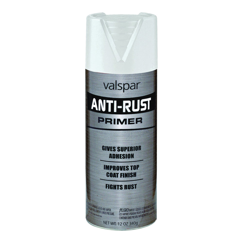 Valspar 044.0021952.076 Spray Primer, White, 12 oz, Aerosol Can