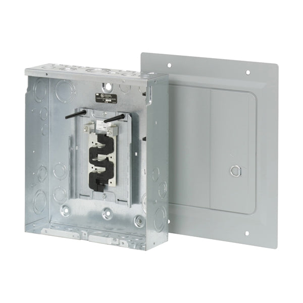 Cutler-Hammer BR BR612L125FDP Load Center, 125 A, 6 -Space, 12 -Circuit, Main Lug, NEMA 1 Enclosure, Light Gray