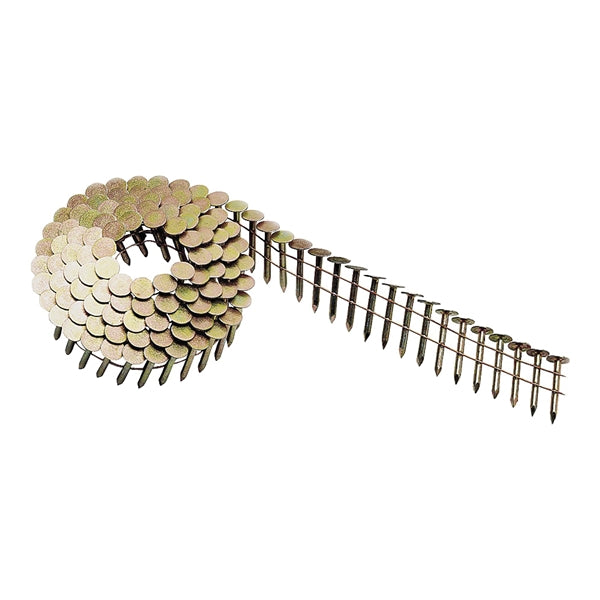 Bostitch CR3DGAL Roofing Nail, 1-1/4 in L, 11 Gauge, Steel, Smooth Shank