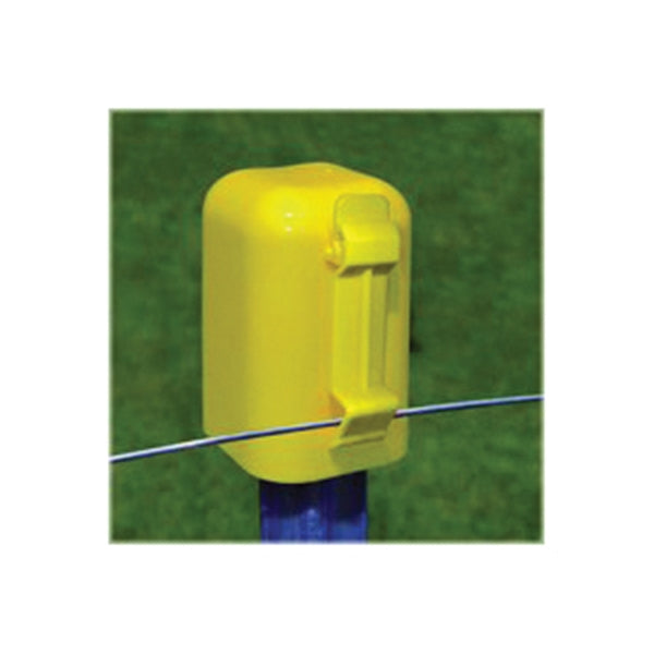 Zareba ITCPY-Z Safety Cap and Insulator, Polytape, Polyethylene, Yellow