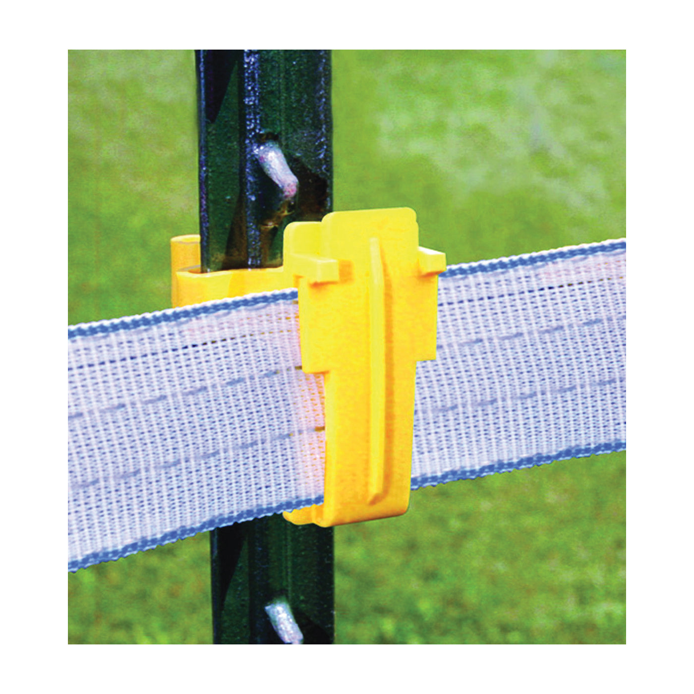 Zareba Fi-Shock ITTY-FS T-Post Insulator, Polytape/Polywire, Polyethylene, Yellow